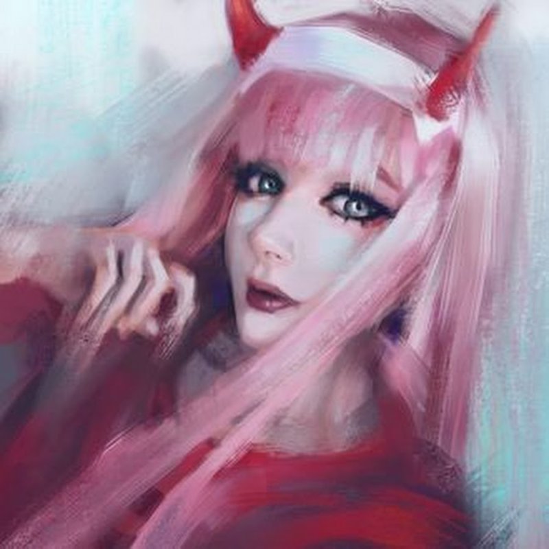 Алиса милкович косплей zero two