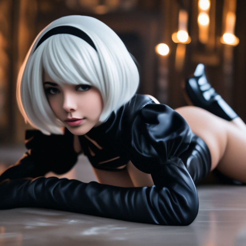 Косплей 2 b из nier automata