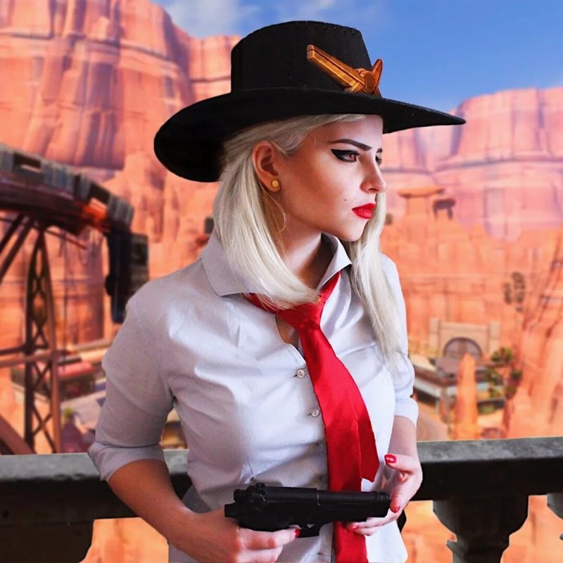 Алиса варшавская overwatch ashe cosplay