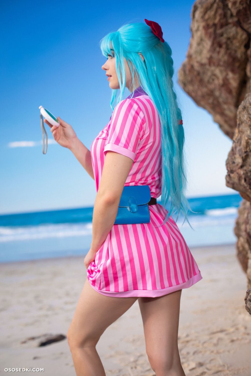 Bulma dragon ball косплей