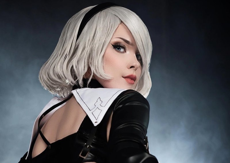 Косплей 2b из nier automata