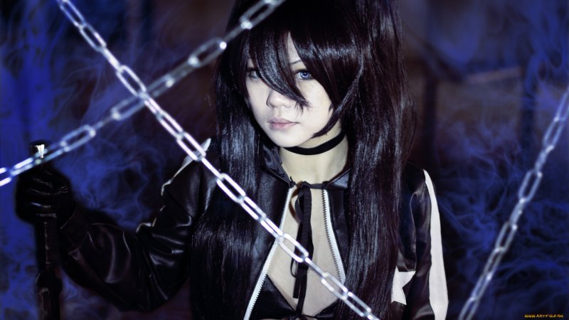 Black rock shooter косплей