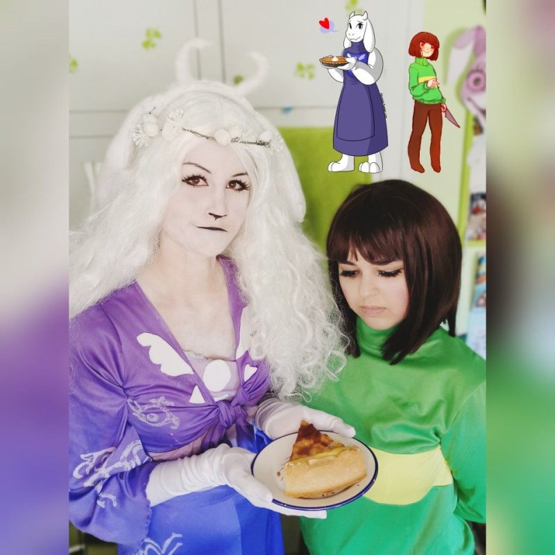 Косплей фриск undertale