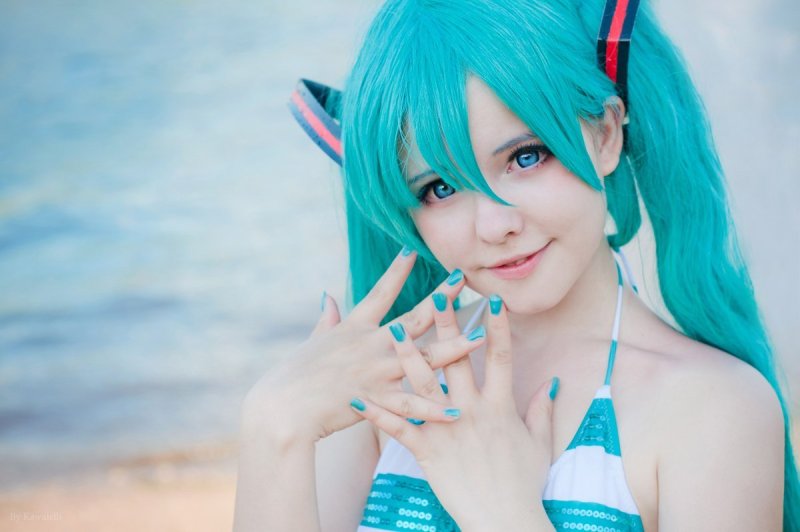 Hatsune miku косплей