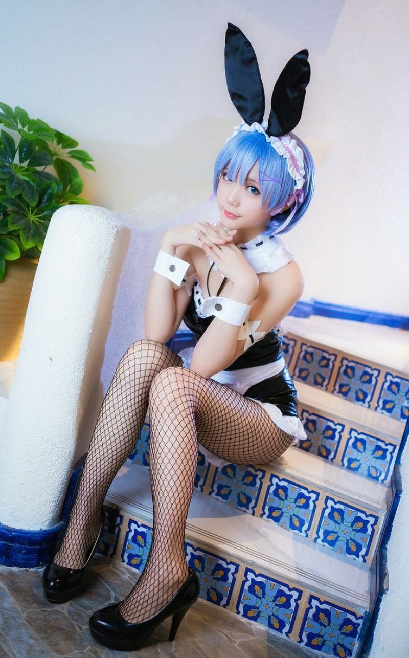 Re zero rem bunny cosplay