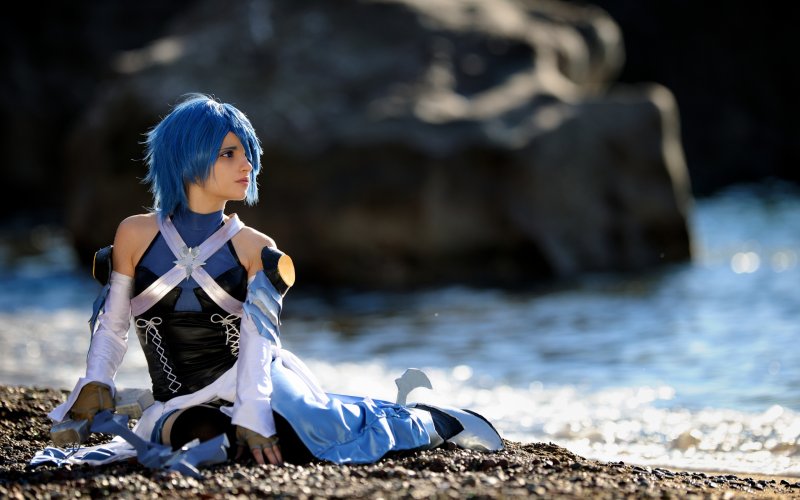 Kingdom hearts aqua cosplay