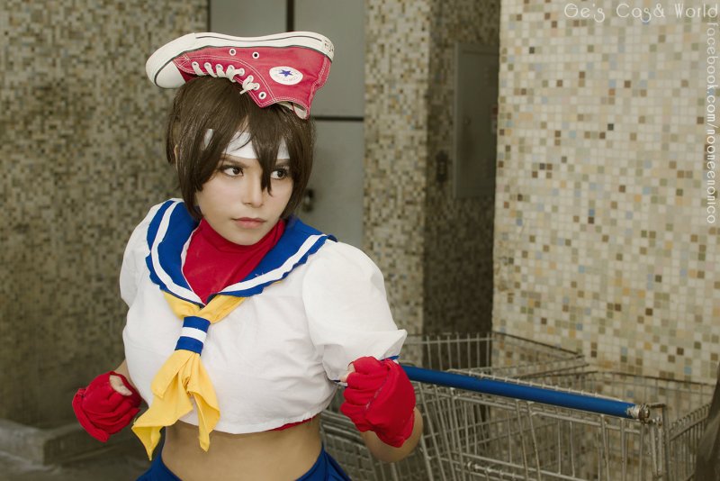 Sakura kasugano косплей