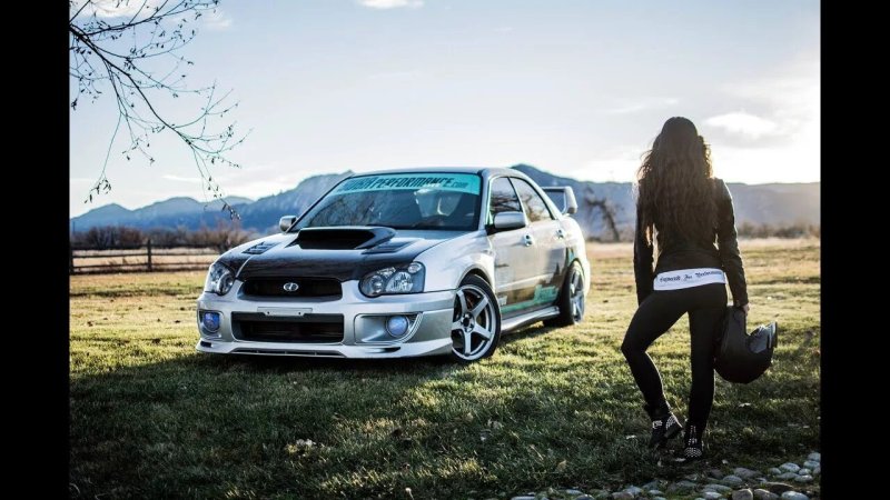 Субару импреза wrx sti и девушки