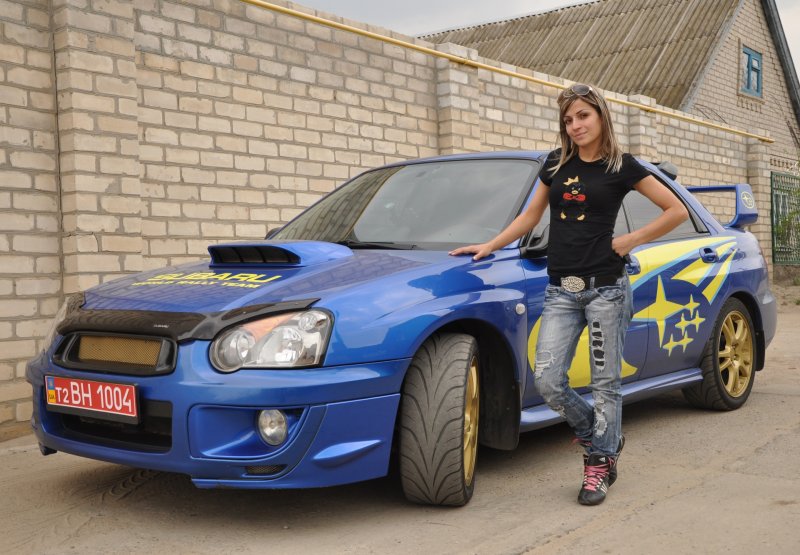 Subaru impreza wrx sti субарышня!