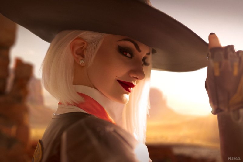 Overwatch ashe косплей