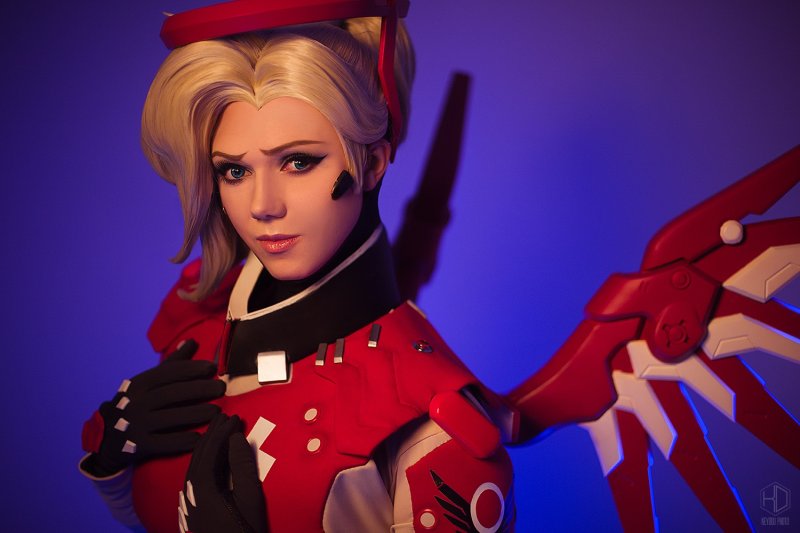 Overwatch mercy косплей