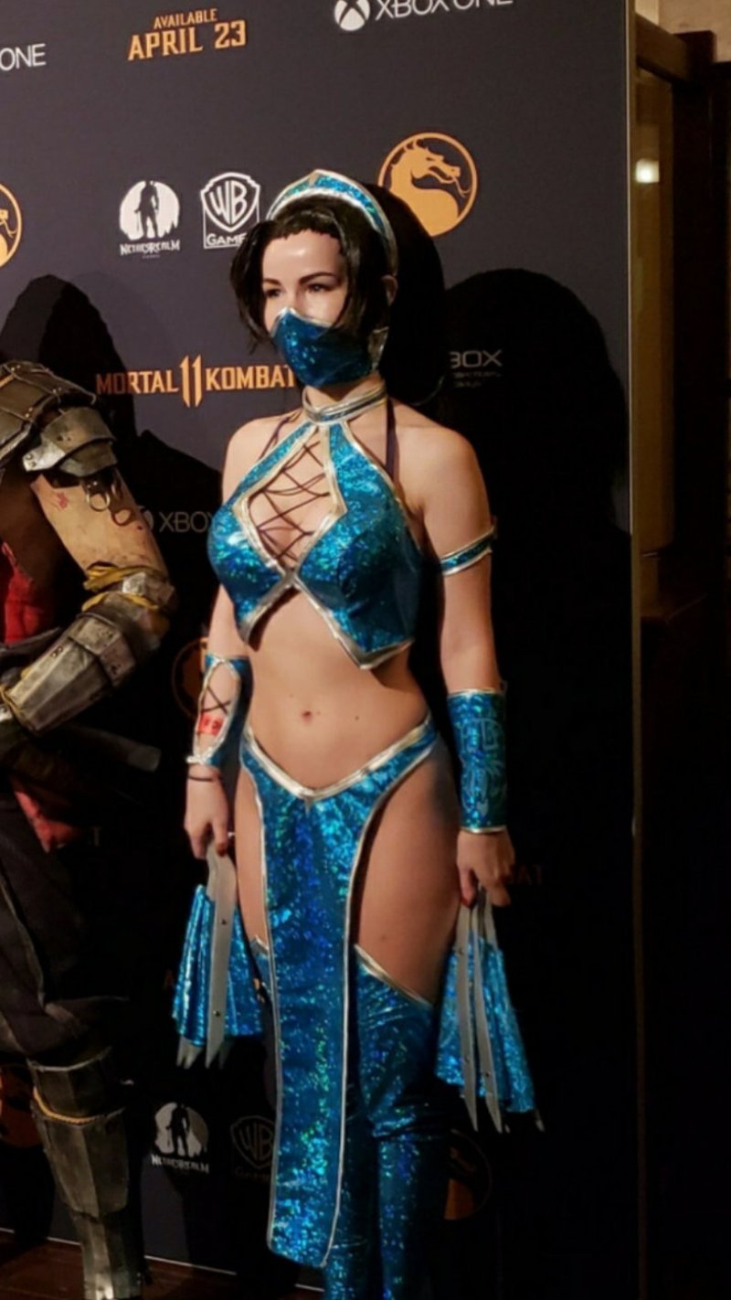 Kitana косплей mk9